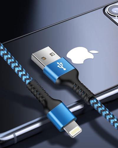 Short iPhone Charger Cord, 1FT/2Pcs USB A to Lightning Cable Fast Charging - size: 1FT