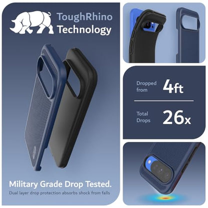 TUDIA for Google Pixel 10 / Pixel 10 Pro Cases 2025 MergeGrip Case – [Military Grade Drop Tested] Dual Layer Rugged Slim Shockproof Heavy Duty Protective Phone Cover - Indigo Blue - color: Indigo Blue, size: Pixel 10 / 10 Pro