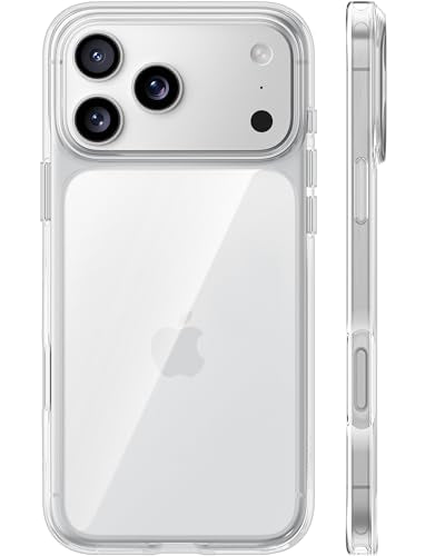 TORRAS for iPhone 17 Pro Max Case Crystal Clear, Anti-Yellowing, Clear 6.9" | [Military-Grade Protection], Ultra Slim Transparent Anti-Scratch Back, Soft Bumper, Non-Slip for iPhone 17 Pro Max Phone Case - color: Crystal Clear, size: for iPhone 17 Pro Max
