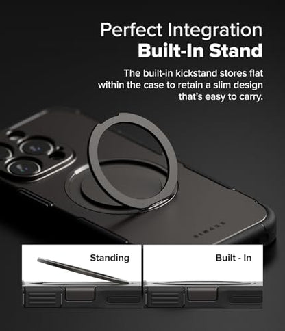 Ringke for iPhone 16 Pro Max Case [Alles Gunmetal] | Compatible with MagSafe, 360° Rotating Kickstand, Camera Control Capture Button Protection, Powerful Magnet - color: Gunmetal, size: iPhone 16 Pro Max