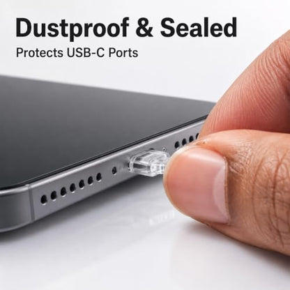50 Pcs Silicone Type C Charging Port, Cell Phone Dust Plug