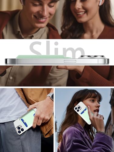 Miroddi for MagSafe Wallet, 4 Cards Holder, Stronger Magnetic Phone Wallet - color: Green