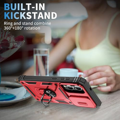 PASNEW Case for Samsung Galaxy S25Edge,6.7",Red - color: Red, size: Galaxy S25 Edge (6.7 inch)