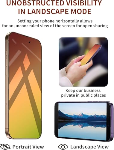 Privacy Screen Protector for iPhone 17 Pro Max 2 Pack Gradient Green - color: iphone 17 Pro Max Green