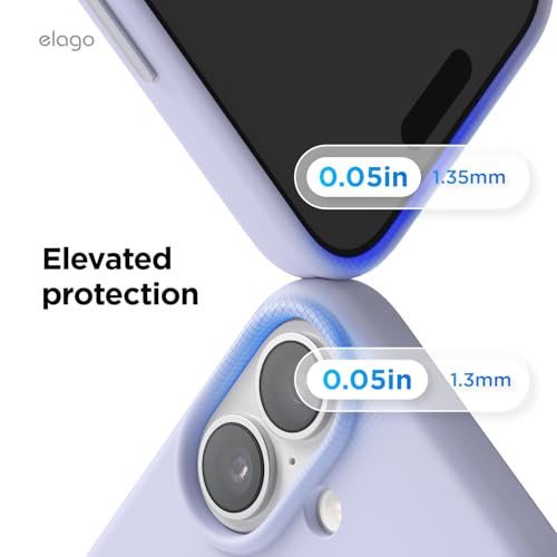 elago Premium Magnetic Silicone Case for iPhone 17 Purple | Compatible with MagSafe, Liquid Silicone Material, Protection, Shockproof, Slim Phone (Purple) - color: Purple, size: iPhone 17