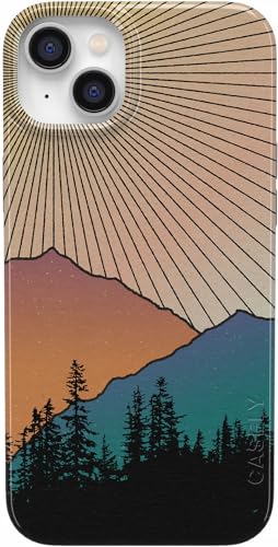 Casely iPhone 14 Plus Case | Golden Hour | Mountain Sunset | Compatible with MagSafe | Classic Ultra Slim Design - color: Golden Hour | Mountain Sunset
