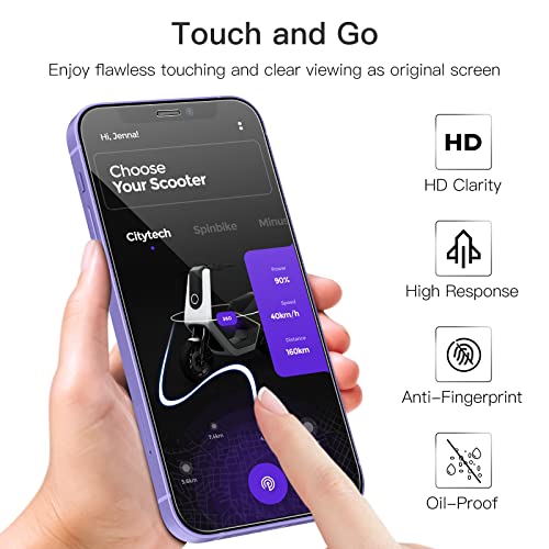 JETech Screen Protector for iPhone 12 mini, 3-Pack - size: iPhone 12 mini 5.4-Inch