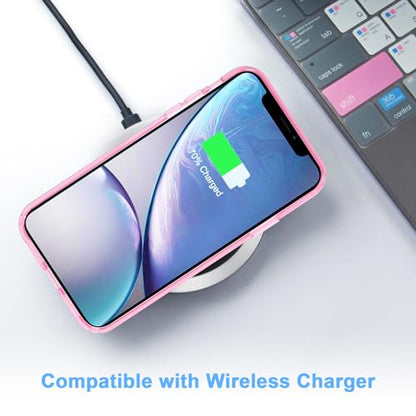 JJGoo Compatible with iPhone XR Case Clear Soft Transparent Shockproof Protective Slim Thin Bumper Phone Cover for XR, Clear Pink - color: Pink
