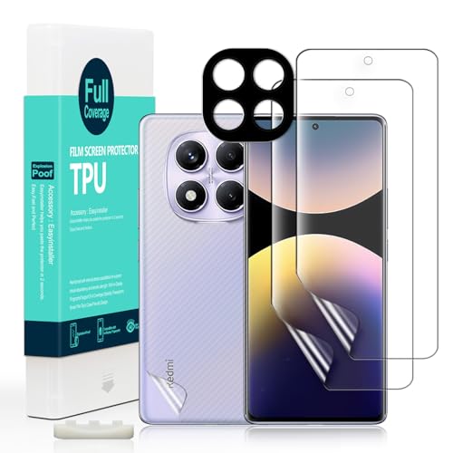Ibywind for Xiaomi Redmi Note 14 Pro 4G Screen Protector,2-Pack,Hydrogel Film with Camera Lens Protector,Easy Installation Tool,Bubble-Free,Fingerprint Unlock Compatible,Anti-Shatter,Anti-Scratch - size: Redmi Note 14 Pro 4G 6.67 inch