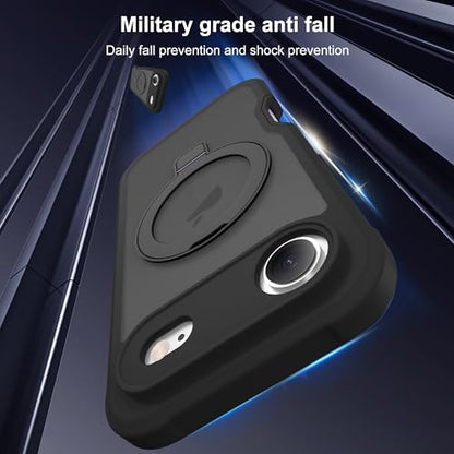 Compatible with iPhone 17 Air Case with Stand 6.3",Black - color: Black, size: Iphone 17 Air