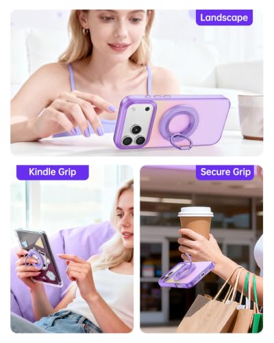 SYNCWIRE for MagSafe Phone Grip, Magnetic Phone Ring Holder - color: Lavender