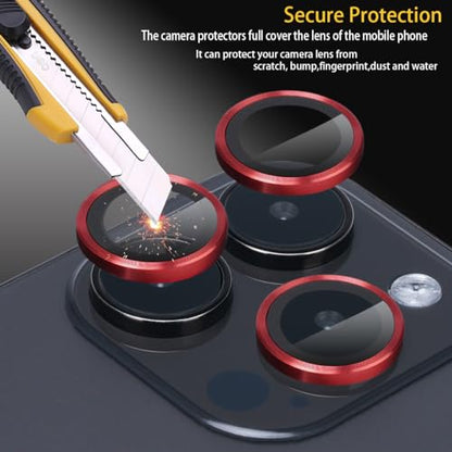 Camera Lens Protector for iPhone 14 Pro/14 Pro Max, Red - color: Red