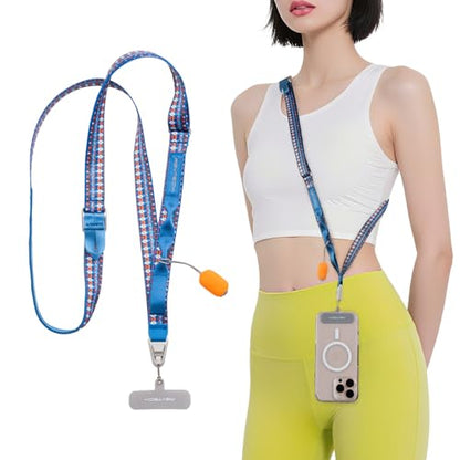 PGYTECH LinkGo Phone Strap, Quick Release Crossbody Lanyard & Lens Cloth - color: Webbing-bohemian