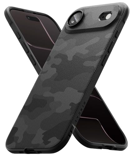 Ringke Onyx for iPhone Air Case, [Feels Good in The Hand] Oil & Dirt Resistant, Individual Lens Covers for Cameras, Non-Slip Enhanced Grip Lightweight Cover - Camo Black - color: Camo Black, size: iPhone 17 Air