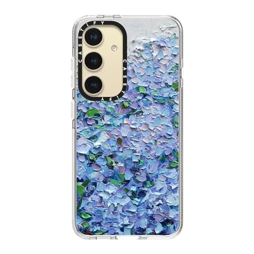 CASETiFY for Galaxy S24 Case - Impact Clear | Not Yellowing | 6.6 ft. Drop Protection | Nantucket Blue Hydrangeas | Clear - color: Nantucket Blue Hydrangeas, size: Galaxy S24