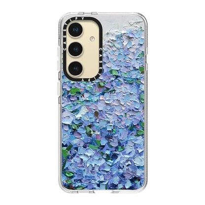 CASETiFY for Galaxy S24 Case - Impact Clear | Not Yellowing | 6.6 ft. Drop Protection | Nantucket Blue Hydrangeas | Clear - color: Nantucket Blue Hydrangeas, size: Galaxy S24
