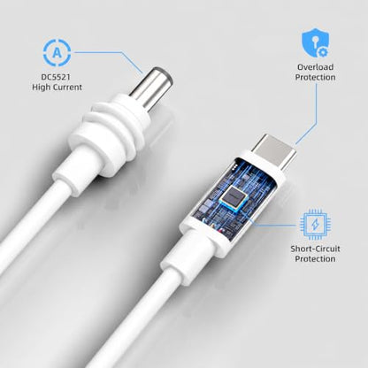 Starlink Mini White USB C Cable 10FT/3M, Requires 100W+ PD, 18AWG - size: 10FT/3M