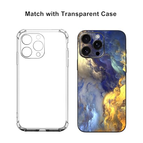 Skin Wrap Compatible with 13/14/15/16/17 Pro Max (Gold, 16 Pro Max) - color: Gold, size: 16 Pro Max