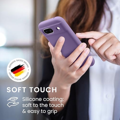 kwmobile Case Compatible with Google Pixel 8a Case - TPU Silicone Phone Cover with Soft Finish - Violet Purple - color: violet purple, size: Pixel 8a
