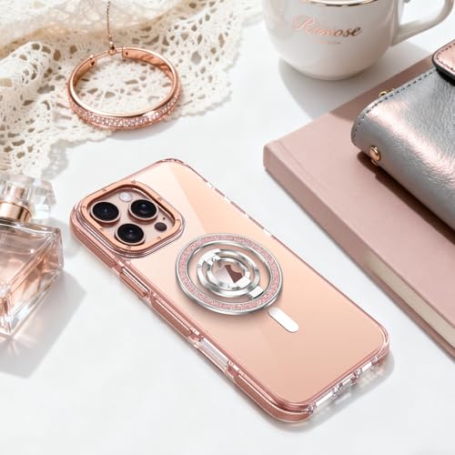 (Flexible Rotation) GUAGUA Magnetic Phone Ring for MagSafe Grip [Super Magnet] Stylish Ring Holder Stand, Mag Safe Accessories for iPhone 17 16 15 14 Pro Max Plus Air, Silver - color: Silver