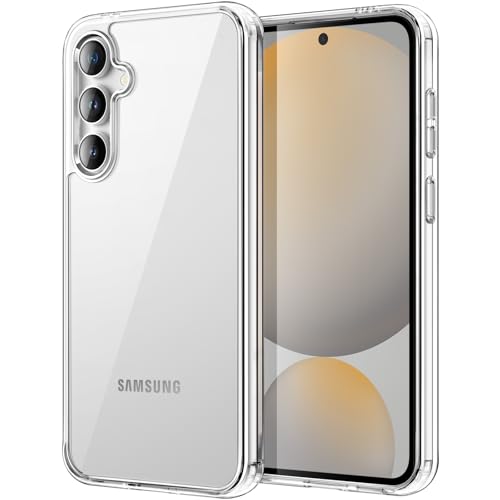 JETech Case for Samsung Galaxy S24 FE, Anti-Yellowing, Clear | Shockproof Protection, Scratch Resistant Hard PC Back, Durable Transparent TPU Bumper - color: Clear, size: Galaxy S24 FE
