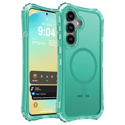 WRJ Magnetic Matte for Samsung Galaxy S26 FE Case,Samsung S25 FE Case [Fit for MagSafe][Military Grade Drop Protection] Translucent Shockproof Protective Phone Case-Mint Green - color: Mint Green, style: Matte