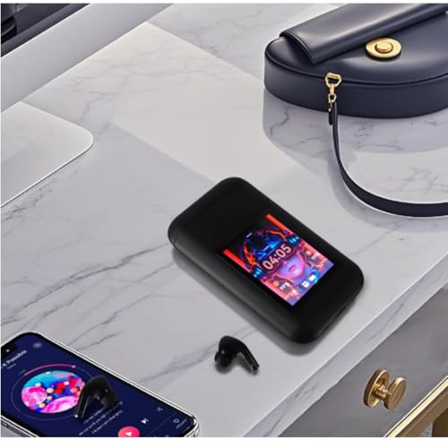 Wireless Earbuds Bluetooth 5.3 Headphones,Long Playtime Ear Buds with Mic Waterproof in Ear Earphones Charging Case with Multi Functions LED Full Color Touch Screen for Android iOS Phones Sport,White - color: White