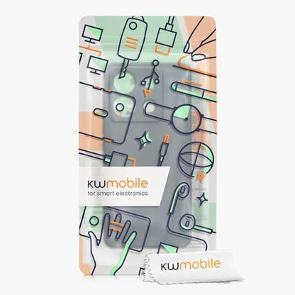 kwmobile Case Compatible with Xiaomi Redmi Note 13 Pro 5G / Poco X6 5G Case - Protective Slim TPU Phone Cover - Soft Matte Finish - Dark Slate - color: Dark Slate, size: Redmi Note 13 Pro 5G / Poco X6 5G