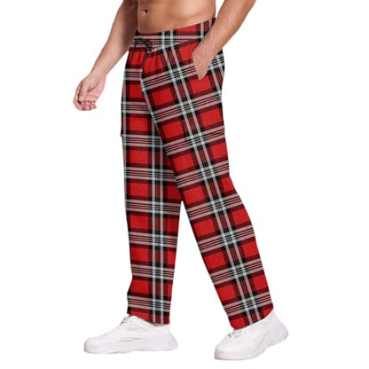 Mens Casual Pants Canvas Stretch Tactical Water Resistant Deep Pockets Utility BDU Camping Tactical Pants for Men - color: A Red, size: X-Large