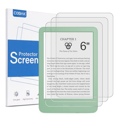 CoBak 3 PackScreen Protector for 6" Kindle 2024 and 2022 (11 Generation) - color: Matte-3 Pack