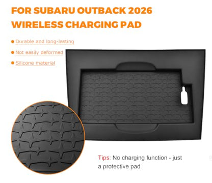 Wireless Charging Mat for 2026 Subaru Outback Accessories - size: For Subaru Outback 2026