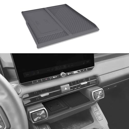Silicone Centre Control Wireless Charging Mat Compatible with Toyota RAV4 XLE Premium/XSE/Limited/Woodland 2026+, Non-Slip Silicone Wireless Charging Protector Pad for RAV4 2026 Interior Accessories