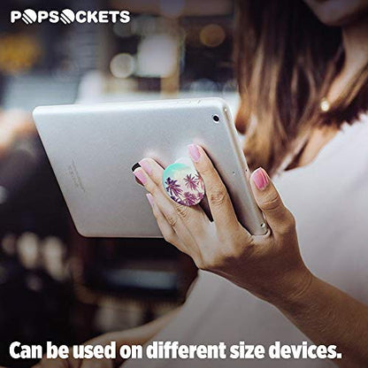 PopSockets: Collapsible Grip & Stand for Phones and Tablets - Palm Trees - color: Palm Trees