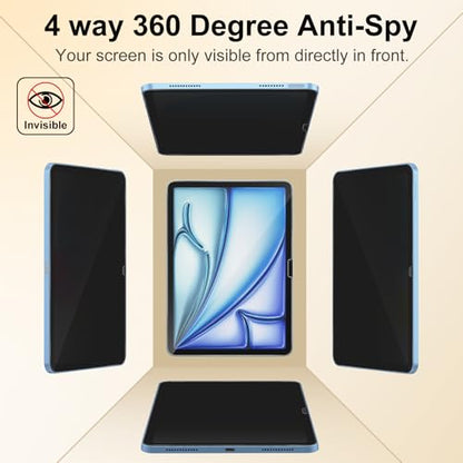 360° 4 Way Privacy Screen Protector for iPad Air 11 Inch M4 M3 M2 - color: iPad Air 11'' M4/M3/ M2