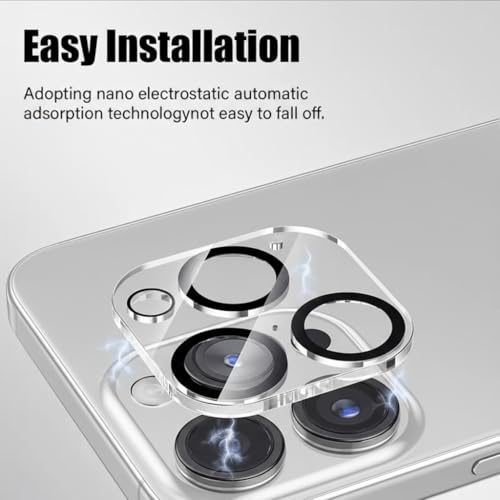 4Pack Privacy Screen Protector for iPhone 15 Pro Max [6.7 inch]+4Pack Camera Lens Protector with Installation Frame,Dynamic Island Compatible,Anti Spy Tempered Glass[9H Hardness]-HD