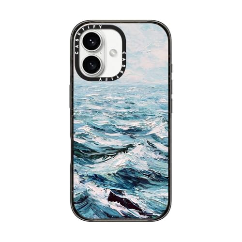 CASETiFY for iPhone 16 Case - Impact | Slim Fit | 8.2 ft. 4X Military Grade Drop Protection | Deep Blue Sea | Black - color: Deep Blue Sea, size: Iphone 16 (6.1")