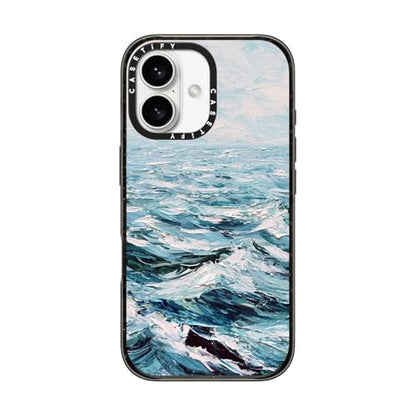 CASETiFY for iPhone 16 Case - Impact | Slim Fit | 8.2 ft. 4X Military Grade Drop Protection | Deep Blue Sea | Black - color: Deep Blue Sea, size: Iphone 16 (6.1")
