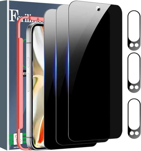 Ferilinso Privacy Screen Protector for Google Pixel 9 Pro, Tempered Glass - size: Google Pixel 9 Pro-6.3 INCH