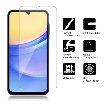 4 Pack Glass Screen Protector Compatible for Samsung Galaxy A16 5G | SM-A166P A166U A166B A166E A166W[9H Hardness]-HD Screen Tempered Glass, Scratch Resistant,[Case Friendly] [Bubble Free] - size: Galaxy A16 5G