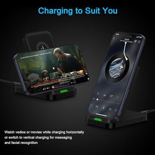 15W Android Wireless Charger Stand Fast Charging Compatible for Motorola