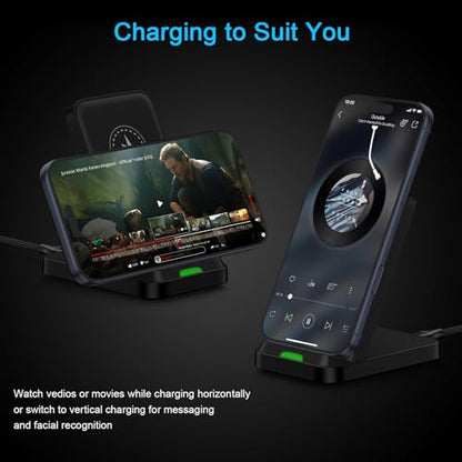 15W Android Wireless Charger Stand Fast Charging Compatible for Motorola