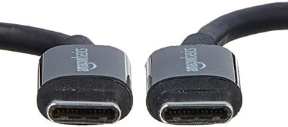 Amazon Basics USB-C to USB-C 2.0 Fast Charging Cable, 480Mbps Speed, USB-IF Certified, for Apple iPhone 16/15, iPad, Samsung Galaxy, Tablets, Laptops, 3 Foot, Black (Pack of 2) - color: Negro, size: 3-Foot (Pack of 2)