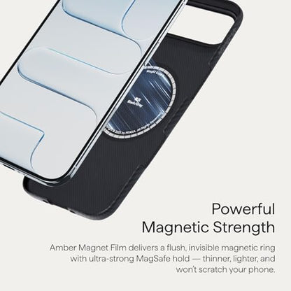 pitaka for iPhone Air Case 6.5", Compatible with MagSafe, Ultra-Slim Case with Caseless Touch Feeling, 600D Aramid Fiber Woven, Black/Grey(Twill) - color: Black/Grey (Twill)