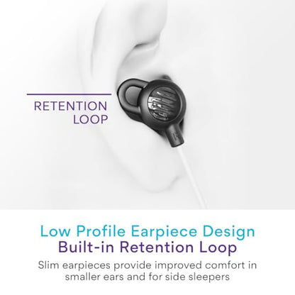 MEE audio SleepTones Wired Sleep Earbuds 3.5mm Plug for Side Sleepers with Lightweight Low-Profile Silicone Earpieces, Noise Reduction Sleeping Headphones (2 Packs) - size: 2-Pack