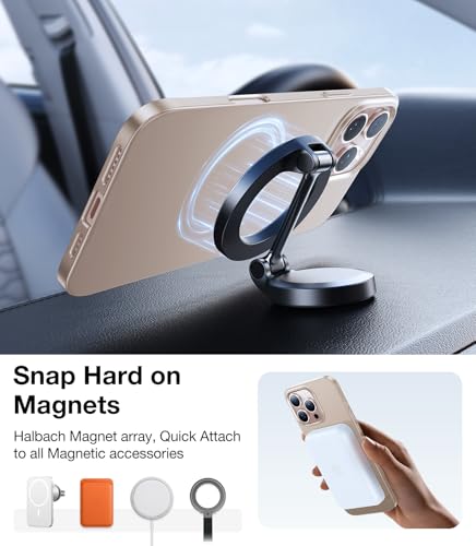 TORRAS Magnetic Slim Fit for iPhone 16 Pro Case 6.3 inch, Ultra-Thin 16 Pro Case Compatible with MagSafe, Lightweight Matte Anti-Scratch Hard PC Cover Phone Case for iPhone 16 Pro, Desert Titanium - color: 3-Desert Titanium