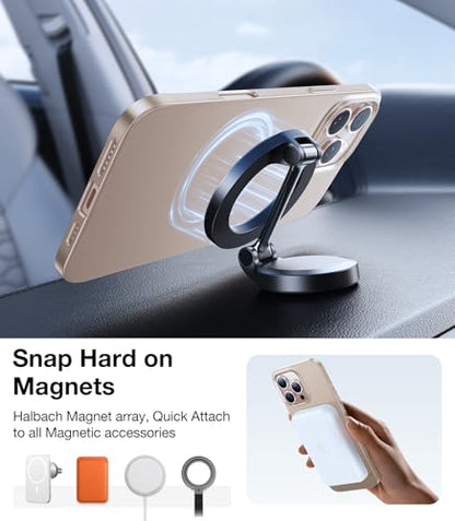 TORRAS Magnetic Slim Fit for iPhone 16 Pro Case 6.3 inch, Ultra-Thin 16 Pro Case Compatible with MagSafe, Lightweight Matte Anti-Scratch Hard PC Cover Phone Case for iPhone 16 Pro, Desert Titanium - color: 3-Desert Titanium