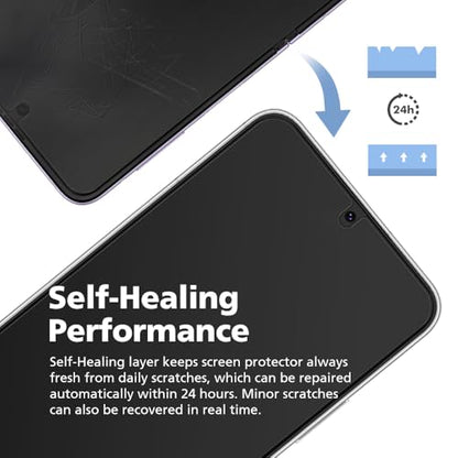 [3 Pack] For Samsung Galaxy S26 Ultra, 3 Pack Anti-Glare Matte Screen Protector, [Support Fingerprint Unlock], Anti-Fingerprint, Full Coverage, Self-Healing, Bubble-Free Easy Installation with Alignment Jig - size: Galaxy S26 Ultra