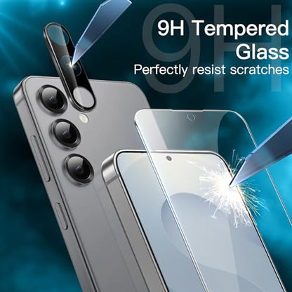 JETech 5 in 1 Matte Case for Samsung Galaxy S25, Silver Shadow - color: Silver Shadow, size: S25