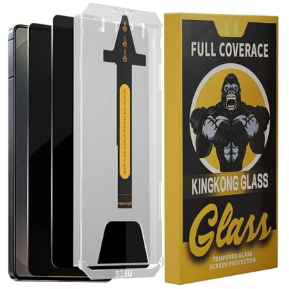 9H+ Privacy Anti-Spy Glass for Samsung Galaxy S25 Ultra Screen Protector, Crystal Clear HD, Auto-Align Frame & 3S Installation, Full Coverage Tempered Glass, [2-Pack with Dust-Free Kit]
