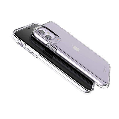 ZAGG Gear4 Crystal Palace Compatible with iPhone 11 Case, Advanced Impact Protection with Integrated D3O Technology, Anti-Yellowing, Phone Cover – Transparent - size: iPhone 11, style: Without Magsafe